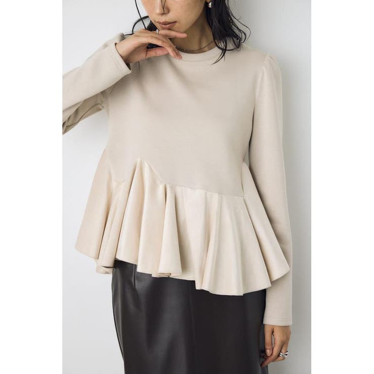 ベロアフリルヘムカットトップス | AZUL BY MOUSSY | 詳細画像8 