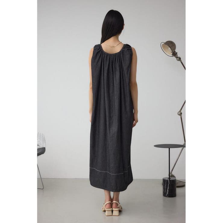 前後2WAYバルーンギャザーワンピース | AZUL BY MOUSSY | 詳細画像7 