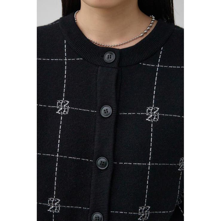 2WAYAZジャガードニットカーディガン | AZUL BY MOUSSY | 詳細画像7 