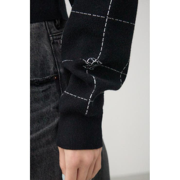 2WAYAZジャガードニットカーディガン | AZUL BY MOUSSY | 詳細画像9 