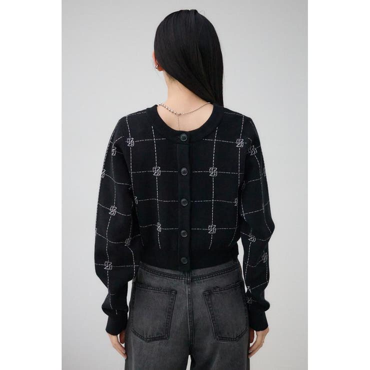 2WAYAZジャガードニットカーディガン | AZUL BY MOUSSY | 詳細画像14 