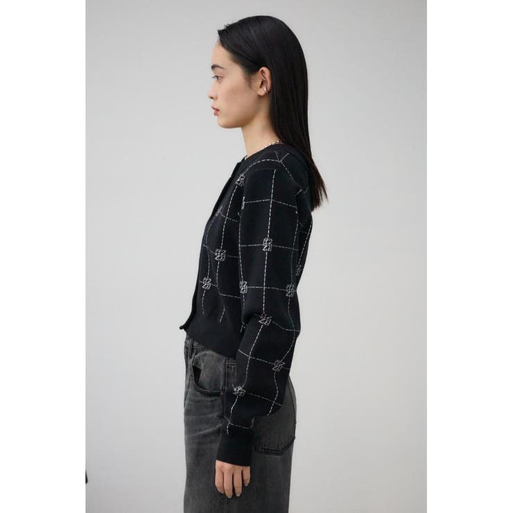 2WAYAZジャガードニットカーディガン | AZUL BY MOUSSY | 詳細画像5 
