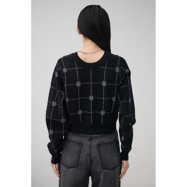 2WAYAZジャガードニットカーディガン | AZUL BY MOUSSY | 詳細画像6 