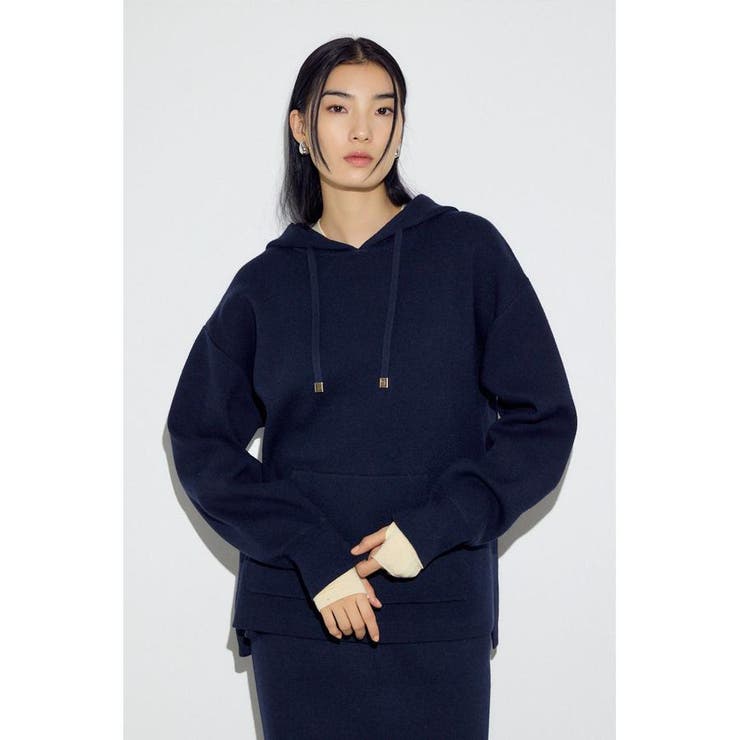 NVY | スウェッターニットパーカー | AZUL BY MOUSSY