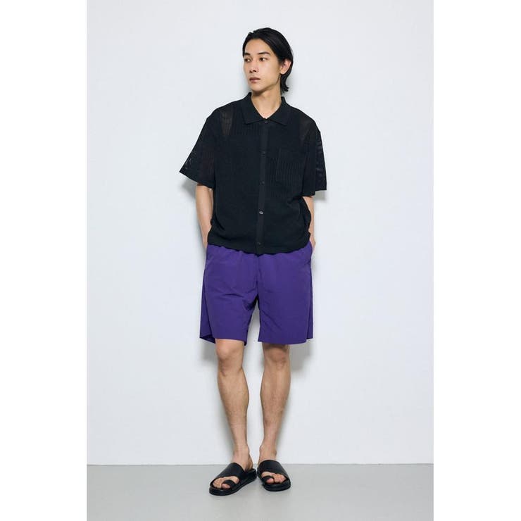 編地切替ニットシャツ | AZUL BY MOUSSY | 詳細画像14 
