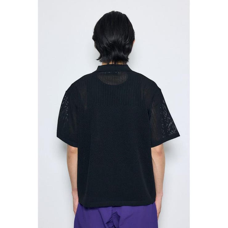 編地切替ニットシャツ | AZUL BY MOUSSY | 詳細画像17 