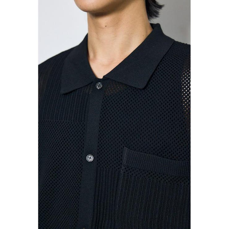 編地切替ニットシャツ | AZUL BY MOUSSY | 詳細画像18 