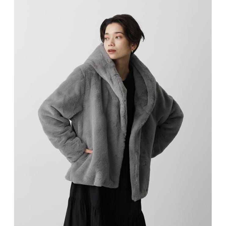 FLUFFY HOODIE SHORT COAT | AZUL BY MOUSSY | 詳細画像31 
