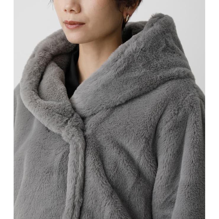 FLUFFY HOODIE SHORT COAT | AZUL BY MOUSSY | 詳細画像38 