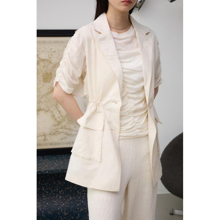 ドロストリングシアーベスト | AZUL BY MOUSSY | 詳細画像1 