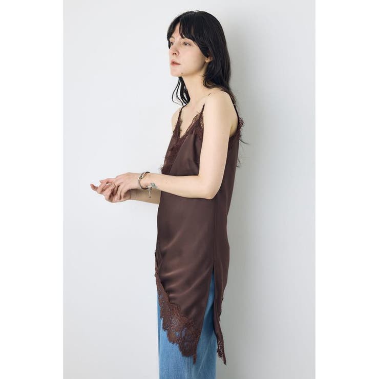 レースサテンアシメキャミソール | AZUL BY MOUSSY | 詳細画像29 