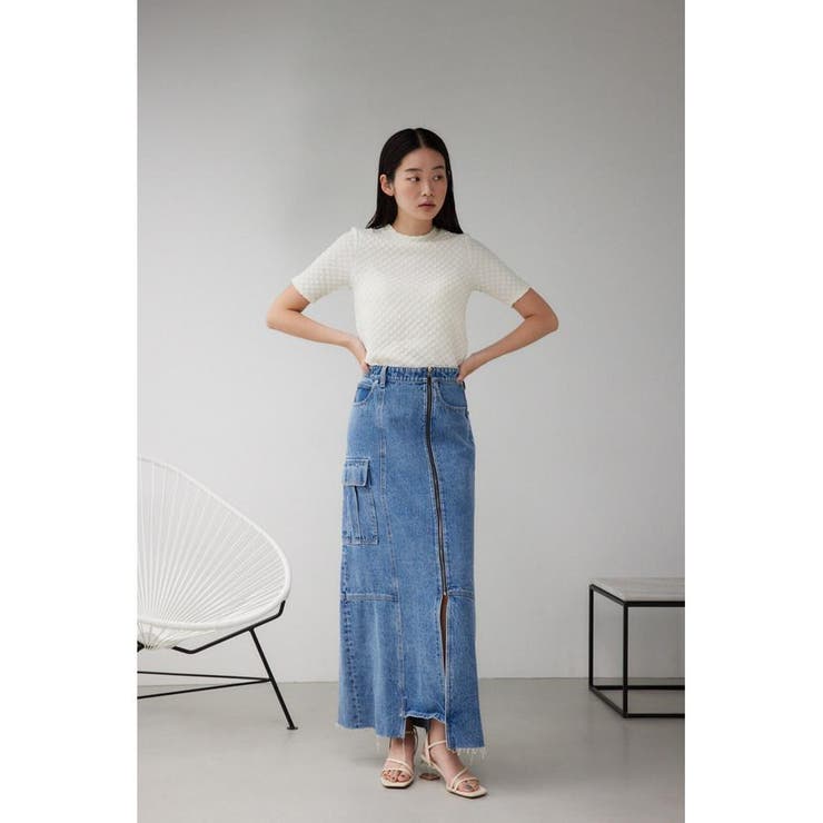 ケミカルウォッシュロングカーゴスカート | AZUL BY MOUSSY | 詳細画像16 