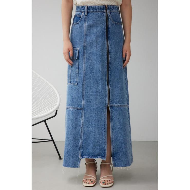 ケミカルウォッシュロングカーゴスカート | AZUL BY MOUSSY | 詳細画像17 