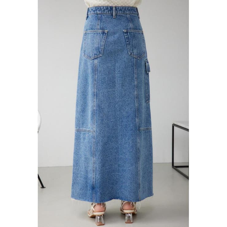 ケミカルウォッシュロングカーゴスカート | AZUL BY MOUSSY | 詳細画像20 