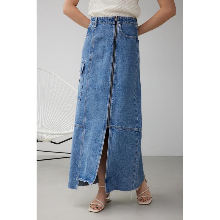 BLU | ケミカルウォッシュロングカーゴスカート | AZUL BY MOUSSY