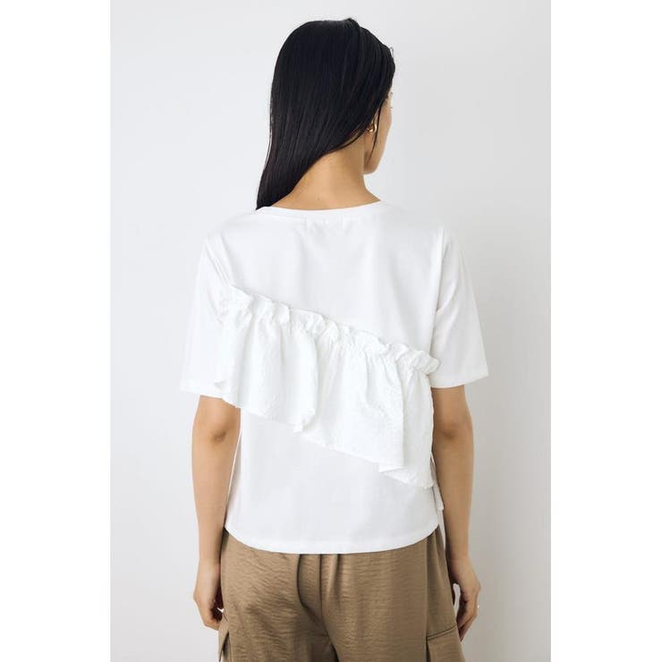 フリルデザインカットトップス | AZUL BY MOUSSY | 詳細画像4 