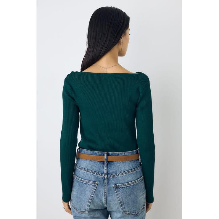 ドレープ長袖ニットトップス | AZUL BY MOUSSY | 詳細画像14 