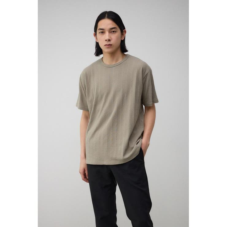 シャドウストライプクルーネックTシャツ | AZUL BY MOUSSY | 詳細画像23 