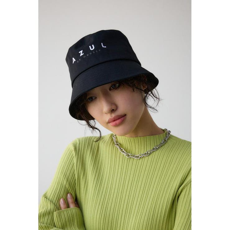 BLK | バイカラーロゴバケットハット | AZUL BY MOUSSY