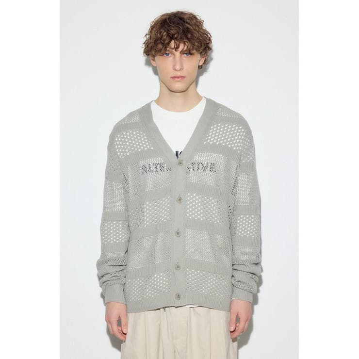 透かし編み柄変化カーディガン | AZUL BY MOUSSY | 詳細画像27 