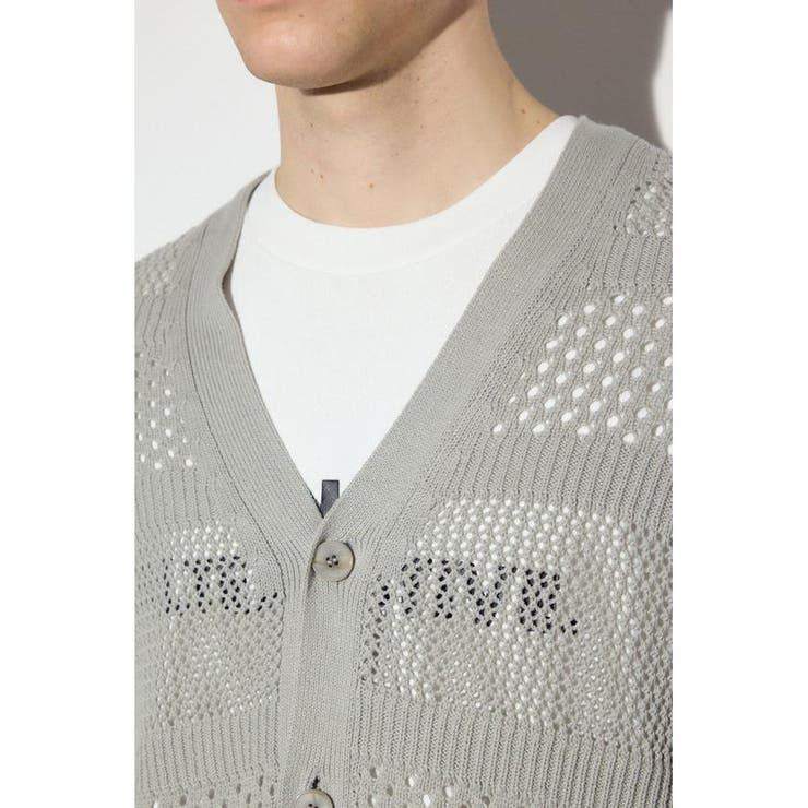 透かし編み柄変化カーディガン | AZUL BY MOUSSY | 詳細画像30 