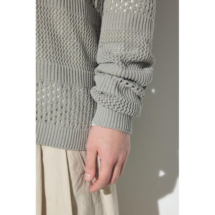 透かし編み柄変化カーディガン | AZUL BY MOUSSY | 詳細画像32 