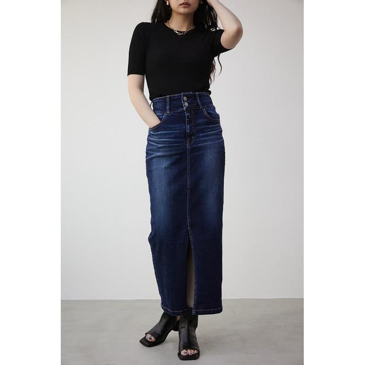 HIGH WAIST SLIT DENIM SKⅢ | AZUL BY MOUSSY | 詳細画像23 