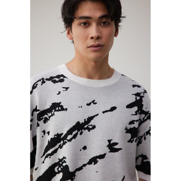 総柄半袖ニットトップス[品番：AZLW0021950]｜AZUL BY MOUSSY