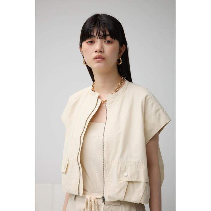 ギャザーヘムベスト | AZUL BY MOUSSY | 詳細画像1 