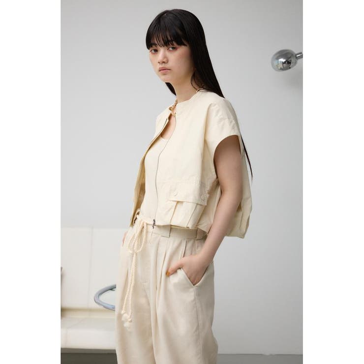 ギャザーヘムベスト | AZUL BY MOUSSY | 詳細画像2 