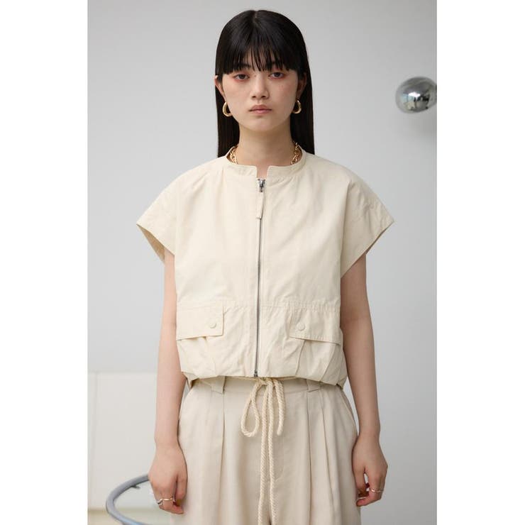 ギャザーヘムベスト | AZUL BY MOUSSY | 詳細画像4 