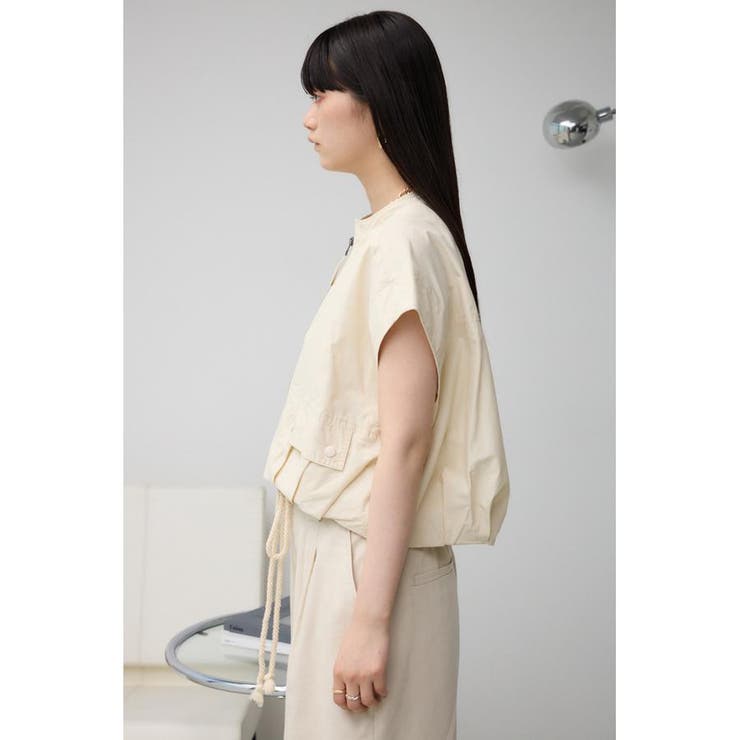 ギャザーヘムベスト | AZUL BY MOUSSY | 詳細画像5 