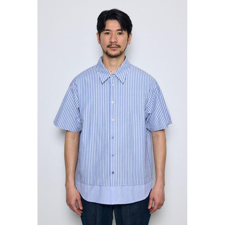 フェイクレーヤードストライプシャツ | AZUL BY MOUSSY | 詳細画像5 