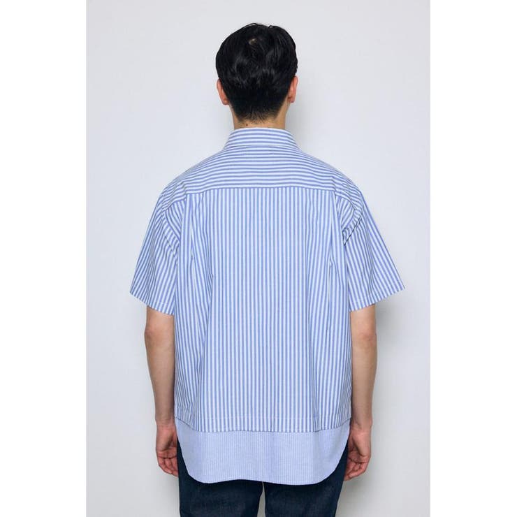 フェイクレーヤードストライプシャツ | AZUL BY MOUSSY | 詳細画像7 