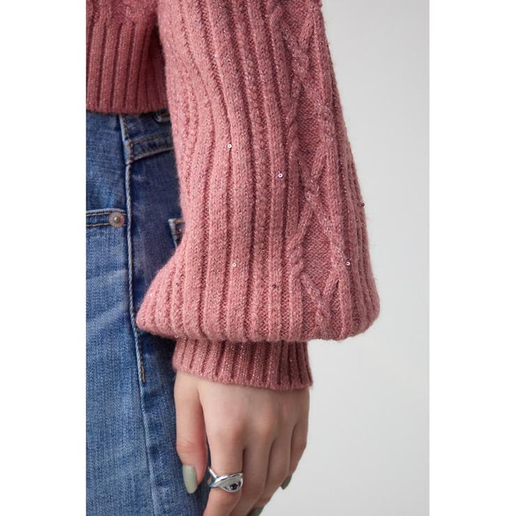 スパンコールニットトップス | AZUL BY MOUSSY | 詳細画像21 