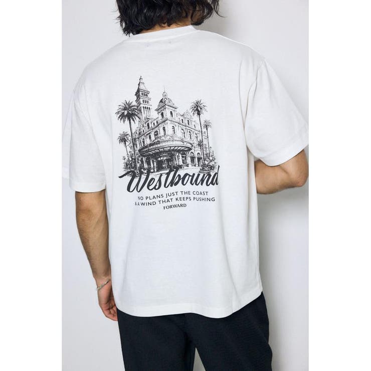 WHT | リゾートバックグラフィックTシャツ | AZUL BY MOUSSY