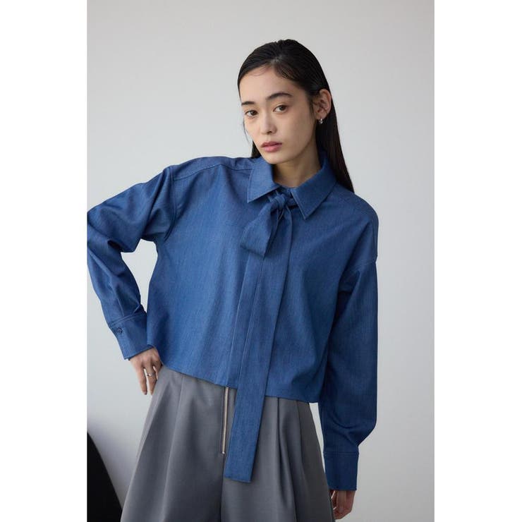 BLU | ボウタイショートシャツ | AZUL BY MOUSSY