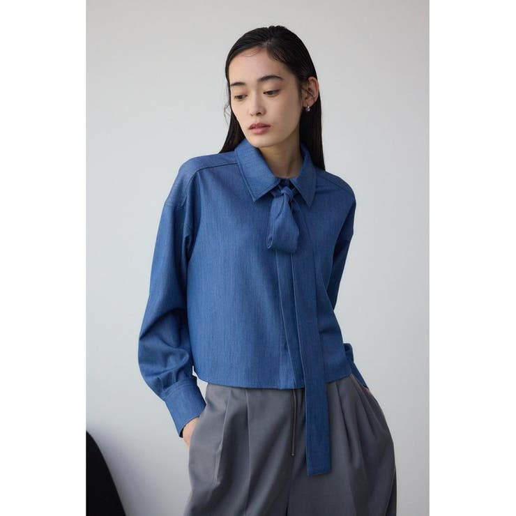 ボウタイショートシャツ | AZUL BY MOUSSY | 詳細画像14 