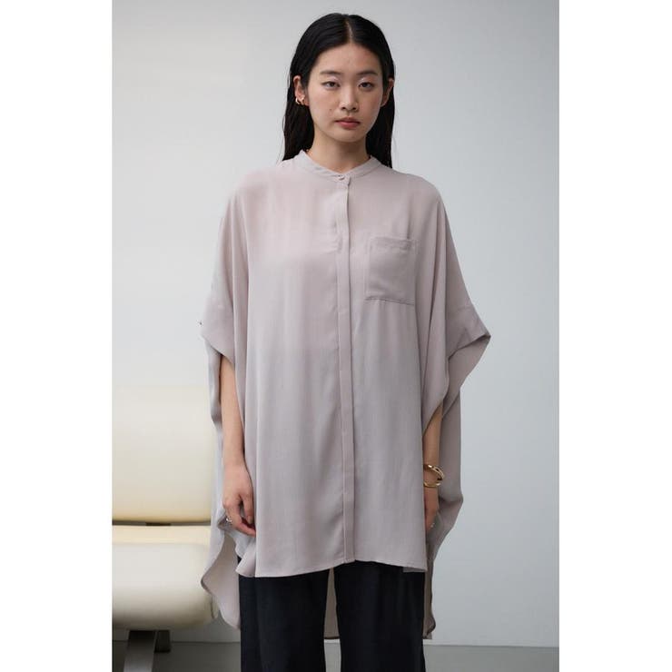 ポンチョ型楊柳シャツ | AZUL BY MOUSSY | 詳細画像24 