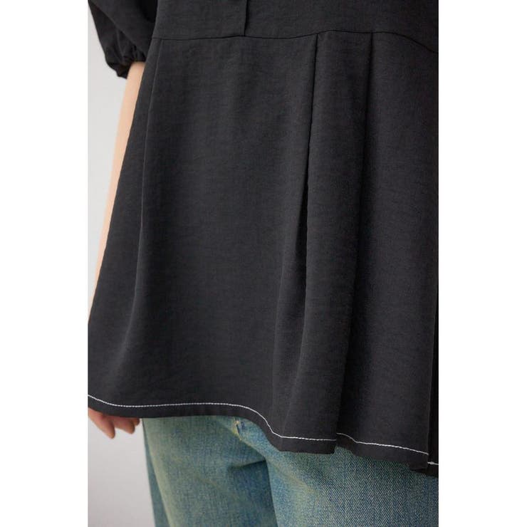 2WAYパフスリーブ配色ペプラムブラウス | AZUL BY MOUSSY | 詳細画像24 