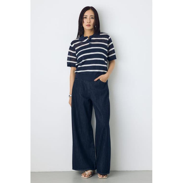 シアーポロニットトップス | AZUL BY MOUSSY | 詳細画像23 