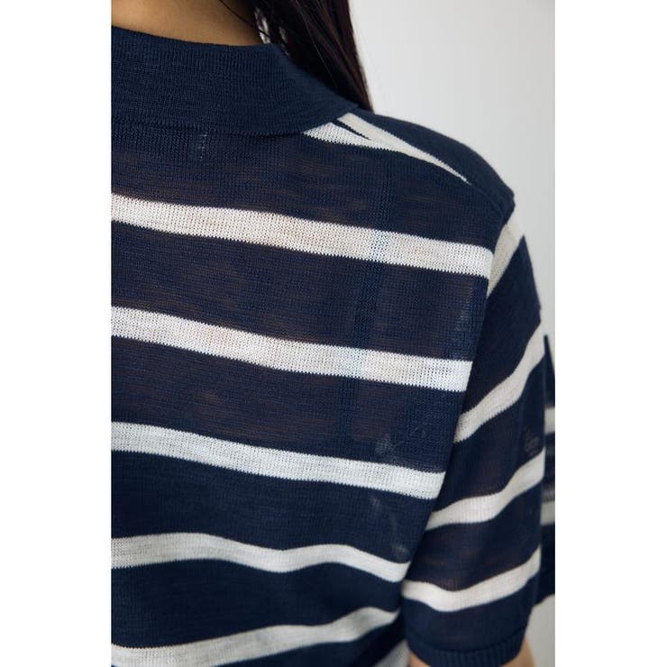 シアーポロニットトップス | AZUL BY MOUSSY | 詳細画像25 