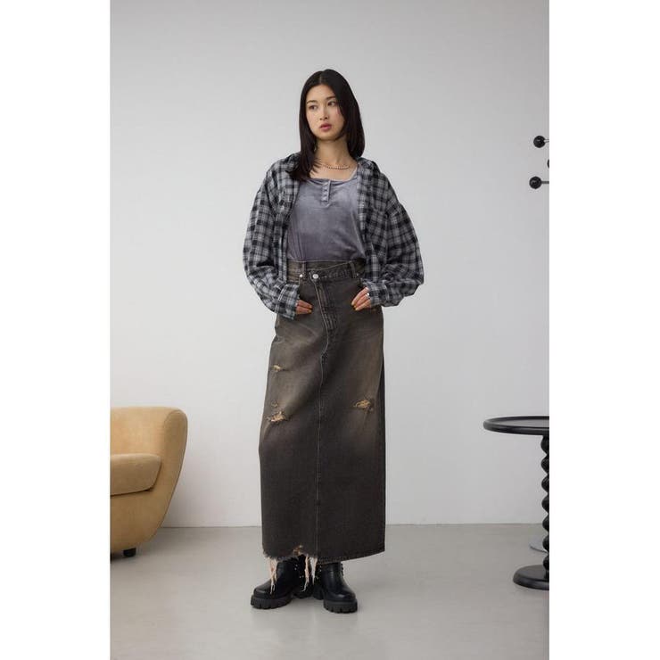 アソートフリンジチェックシャツ | AZUL BY MOUSSY | 詳細画像4 