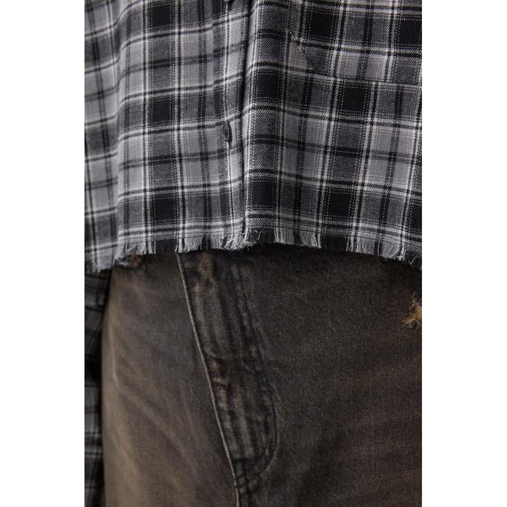 アソートフリンジチェックシャツ | AZUL BY MOUSSY | 詳細画像12 