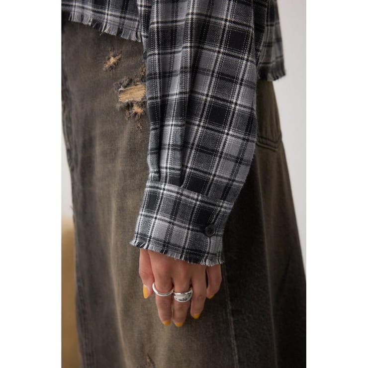 アソートフリンジチェックシャツ | AZUL BY MOUSSY | 詳細画像13 