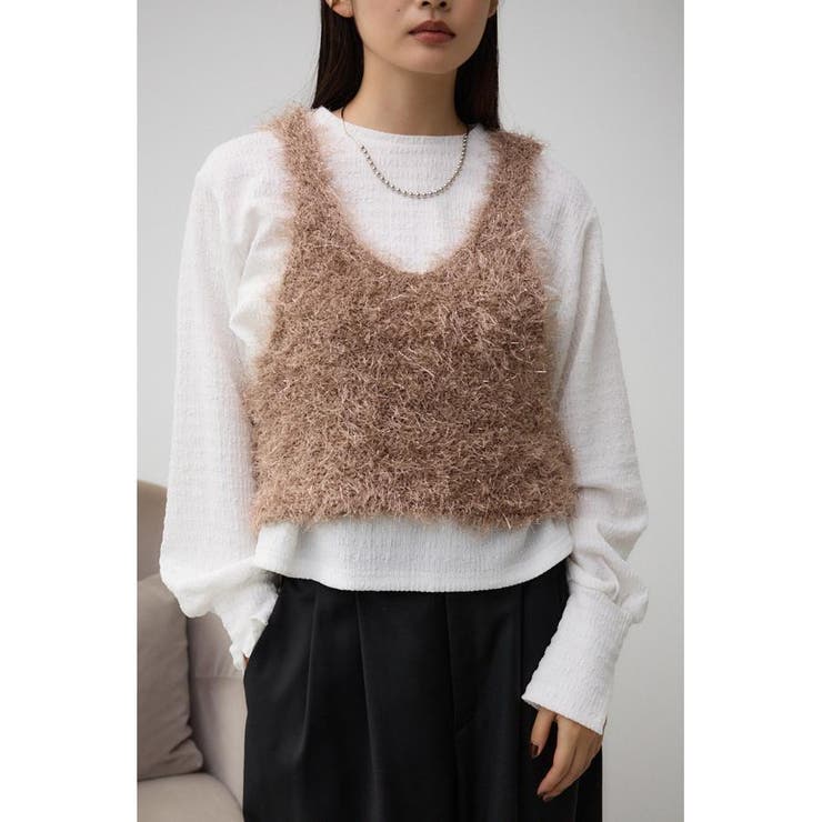 ビスチェセットニット[品番：AZLW0022558]｜AZUL BY MOUSSY（アズール 
