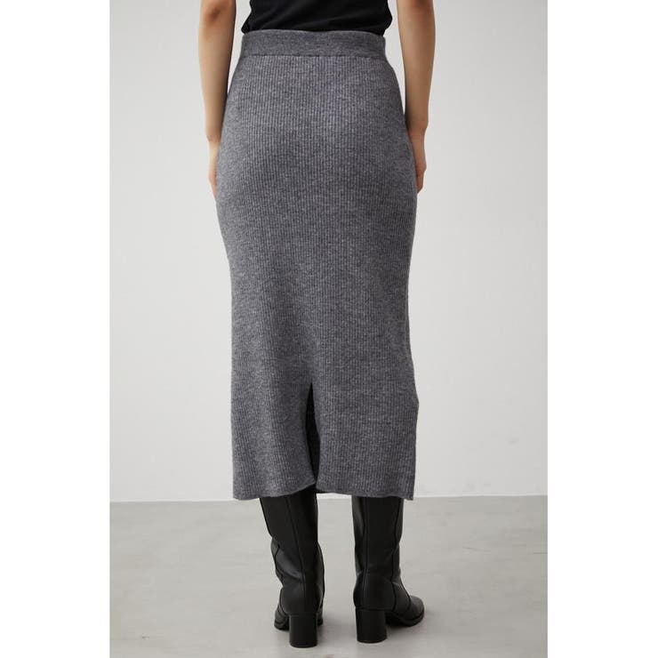 【新品未使用】 RISLEY Ribbed skirt スウェットスカート Risley スカート Risley(リズレー) 別注メッシュプリーツ