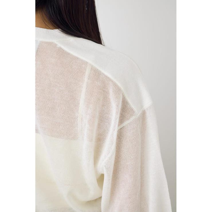 シアーニットカーディガン | AZUL BY MOUSSY | 詳細画像8 