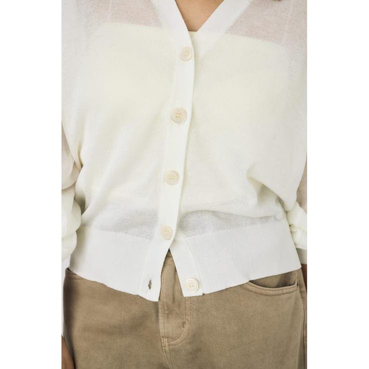 シアーニットカーディガン | AZUL BY MOUSSY | 詳細画像9 