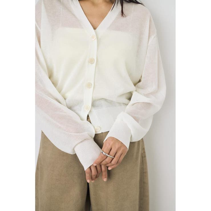 シアーニットカーディガン | AZUL BY MOUSSY | 詳細画像10 